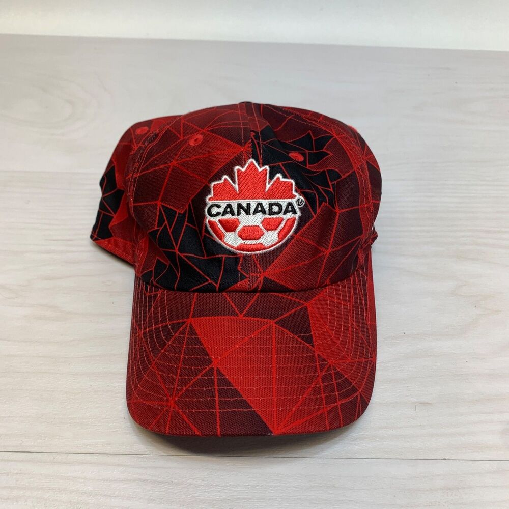 RARE Nike Heritage86 Canada Soccer‎ "WE CAN" AOP Dri-Fit Cap Hat Mens NWT